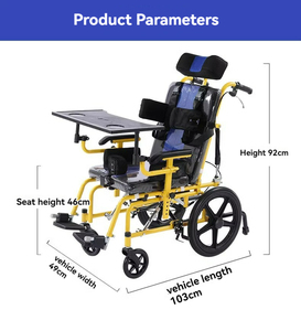 Aangepaste Handmatige Rolstoel Voor Kinderen Hersenverlamming En Gehandicapten Rolstoel Rolstoel Voor Kinderen - Product Image 4
