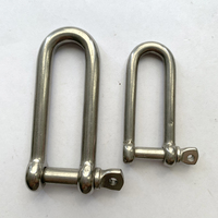 Manille de chaîne d'ancrage à vis longue en acier inoxydable 304/316 de qualité marine, robuste, forme en D, M6, pour l'exploitation minière
