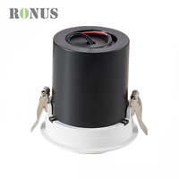 Plafonnier rotatif 12W Spot Light Hotel Gimbal 9W COB Downlight LED encastré réglable
