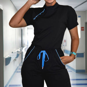 مجموعة فرك النساء بشعار مخصص احترافي مريح إبزيم شيونغسام الساتان ممرضة منسوجة تمريض مجموعات فرك - Product Image 5