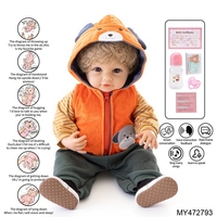 Jouet intelligent 3 en 1 pour enfants, poupées reborn parlantes de 22 pouces, en espagnol, avec détection de gravité et fonction d'enregistrement, cadeau éducatif pour filles