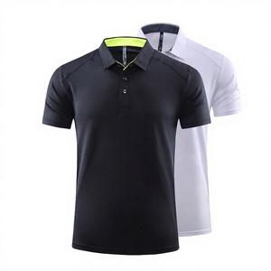 Camisas de Golf Personalizadas al por Mayor para Hombre, Antiarrugas, de Punto Sólido, de Poliéster, de Manga Corta - Product Image 2