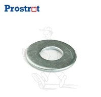 Rondelle plate fendue en acier au carbone zingué DIN 125A, taille moyenne