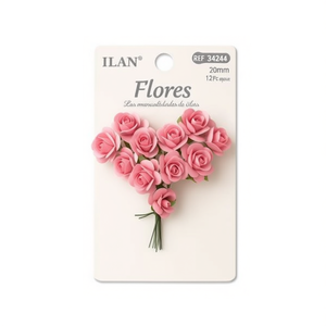 Fleurs en papier ILAN Flores 20 mm 12 pièces Décorations artisanales - Product Image 1