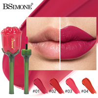Gloss à lèvres hydratant non-collant Halal, fini mat velours rose, rouge à lèvres liquide longue tenue, gloss à lèvres inaltérable, vente en gros pour les fêtes