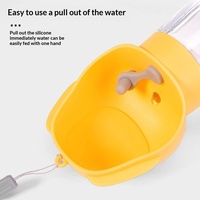 Bouteille d'eau suspendue anti-fuite pour lapins et cochons d'Inde, accessoire portable en PP pour cage pour petits animaux
