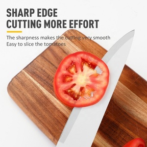 Wholesale Kitchen Knife Set Chef Knife Scissors Non-stick Coating Stainless Steel Kitchen Knife Set with <b>Acrylic</b> <b>Block</b> - Product Image 5