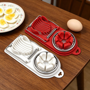 Cortador de huevos multifuncional de acero inoxidable para huevos centenarios y huevos en conserva, rebanador y divisor de huevos de uso doméstico. - Product Image 5