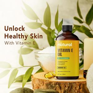 Großhandel Bio-Qualität Natürliches <span class=keywords><strong>Vitamin</strong></span>-<span class=keywords><strong>E</strong></span>-Öl Alpha-Tocopherol-Öl Gesichtsserum-Öl für Körper- und Gesichtsmassage - Product Image 1