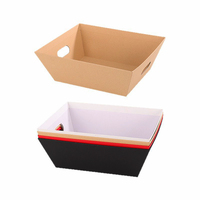 Boîte d'emballage rectangulaire de luxe en carton pliable avec laminage mat, gaufrage, revêtement UV, papier kraft