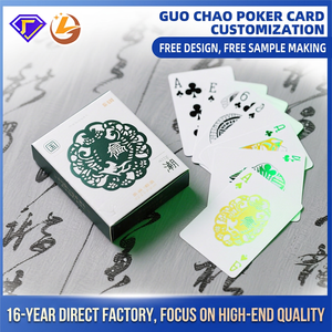 Cartes à Jouer Personnalisées avec Motif Vert, Coins Carrés, Finition Brillante, Personnalisées pour Jeux - Product Image 3