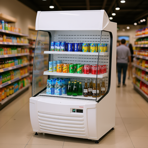 Exhibidor Refrigerado de Dos Niveles Vevor Open Air Merchandiser de 12.7 Pies Cúbicos con Cortina de Aire para Uso en Fiestas - Product Image 2