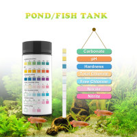 Kit de test de la qualité de l'eau des étangs et des aquariums, nouvelle conception 7 en 1, bandelettes de test d'eau
