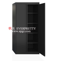 Bureau Nouveau design de meubles en bois armoire de rangement pour espaces publics classeurs en bois personnalisés armoire à portes transparentes avec tiroirs