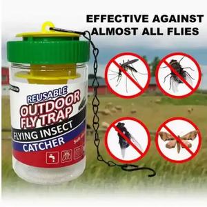 Trampa para Moscas de Plástico Directo de Fábrica, Botella Atrapa Moscas con Cebo Atractivo Reutilizable para Control de Plagas en Jardín, Granja y Restaurante - Product Image 2