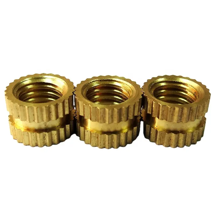 OEM Trung Quốc máy tiện các nhà sản xuất Brass có khía chèn Nut cho điện tử và các thiết bị điện