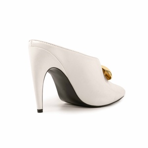 <span class=keywords><strong>Mules</strong></span> d'été fantaisie à bout ouvert, talons hauts antidérapants, à enfiler, avec boucle métallique <span class=keywords><strong>de</strong></span> <span class=keywords><strong>luxe</strong></span>, sexy pour femme - Product Image 4