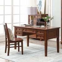 Poste de travail moderne de bureau pour bureau/ordinateur portable/pc/ordinateur brun dans la chambre/salle d'étude