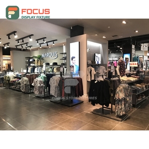 New Design Store Interior Brushed Stainless Steel Display Counter Commercial Interior Design Apparel Store - Product Image 4