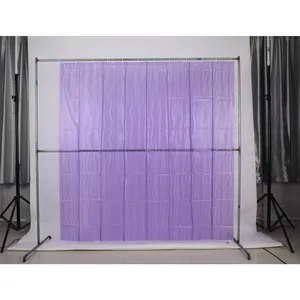 Custom 3D Clear Waterproof and mildew-proof Lightweight Vinyl PEVA EVA Plastic Shower Curtains for Bathroom