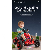 Kart à pédales électrique pour enfants à quatre roues avec télécommande, pliable, portable, voiture jouet 1000W 500cc 7.1KG 4 temps, modèle ZTH-888