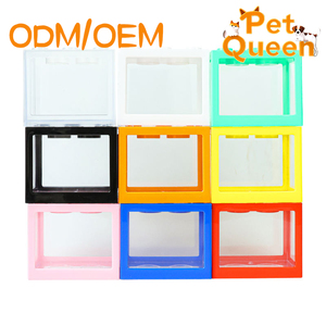 Mini <span class=keywords><strong>aquarium</strong></span> transparent en acrylique, blocs de construction, bac à poissons rouges, <span class=keywords><strong>aquarium</strong></span> de bureau moderne et écologique, boîte de 200 ml - Product Image 3