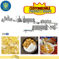 Ligne de production automatique intelligente de flocons de maïs à haute efficacité usine de machine de traitement de céréales de petit déjeuner extrudé