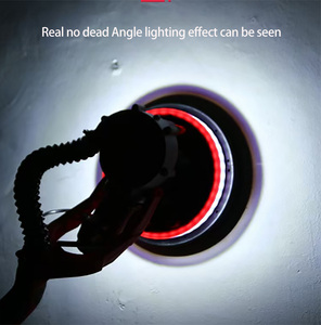 Lijadora eléctrica para paneles de yeso de 1390W y 225MM con accesorio de vacío Colector de polvo 5 velocidades variables con mango extensible y luz LED - Product Image 6