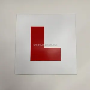 Red L Plate Magnet  Vehicle Signs Magnetic L Plates for Car