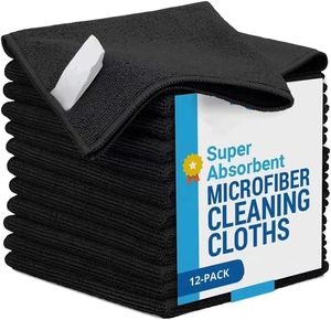 40*40cm 300gsm Polyester mikrofiber kumaş 80% Polyester 20% poliamid temizlik bezi parlatma araba mutfak havlusu - Product Image 4