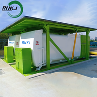 RNKJ Station de compactage d'ordures enterrée pour aménagement paysager, avec système de levage hydraulique personnalisé, collecteur de déchets haute efficacité