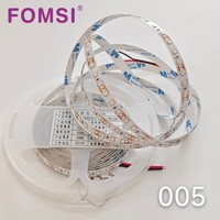 Bande LED FOMSI DC 12V 10W Smd2835 120leds/m 8mm Haute Densité Adhésif Arrière Découpable Bande LED Blanche Flexible Bande Lumineuse LED