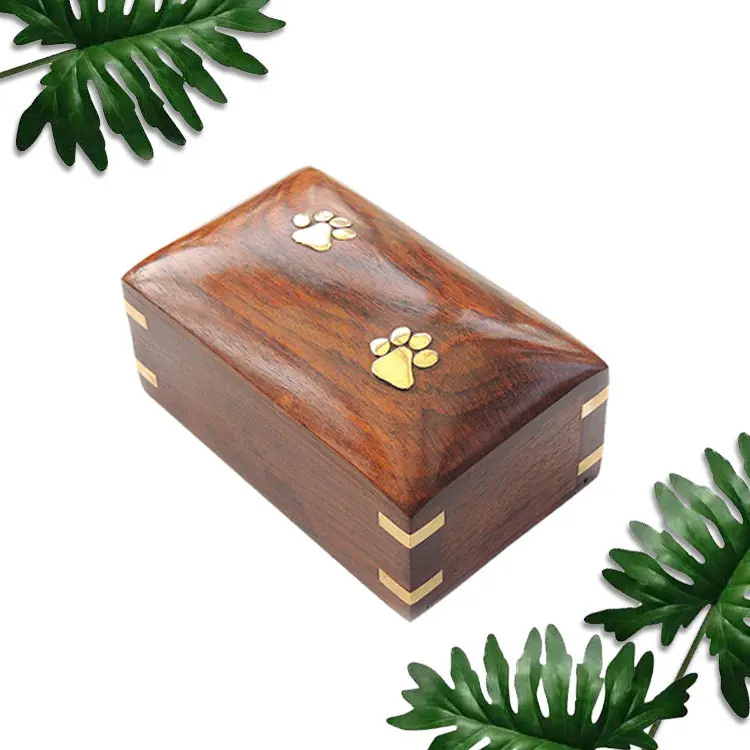 Grossiste Urnes commémoratives de haute qualité pour animaux de compagnie pour les cendres de chien ou de chat, grand bois