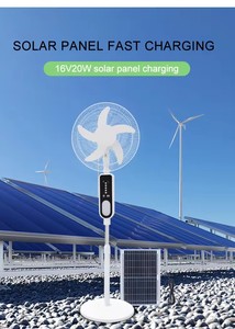 Ventilateur de support rechargeable 12V DC Ventilateur électrique à batterie solaire Enduatrial <span class=keywords><strong>Euronet</strong></span> Ventilateur solaire DC - Product Image 6