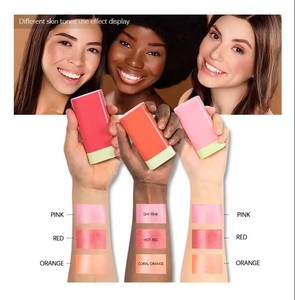 Paleta de rubor de maquillaje Rosa Natural vegano de lujo personalizado de Venta caliente, paleta de rubor torcido de larga duración para tono de piel clara - Product Image 5