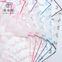 Kertas Pembungkus Bunga Tahan Air Xihuanong Magic Edge Bow OPP, Lembaran Buket Buatan Tangan DIY, Perlengkapan Grosir Florist