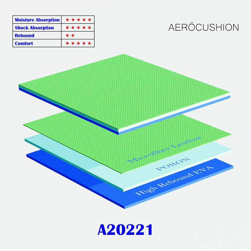 A20221 (Microfibra verde + PORON verde + EVA azul)