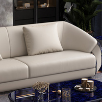 High-End-Luxus-Sofa garnitur Leder Wärme Eleganz Seitenform Sitz und Rücken bequeme Couch tief breit Wohnzimmer Sofa Möbel