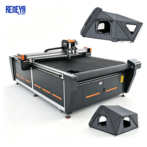 Table de découpe numérique multi-têtes à couteau servo, avec alignement par vision, pour une efficacité de flux de travail améliorée, destinée aux toiles de qualité militaire, REMEYA Tear Wrinkle - Product Image 1