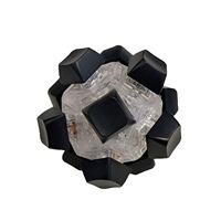 Jouet de décompression créatif en plastique, clavier à 12 touches avec lumière flash pour le jeu de pression des axes des doigts (type 'Cube Ball')