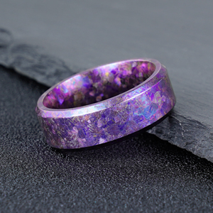 Poya người đàn ông độc đáo kết tinh Titan Vòng phong cách cổ điển cho món quà đính hôn bên hoặc kỷ niệm - Product Image 4