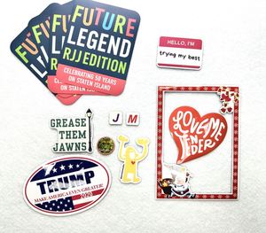 Custom Die Cut <b>Magnet</b> Sticker Waterproof Oil-resistant UV-resistant Soft Magnetic Stickers for Decoration on <b>Fridge</b> Car Wall - Product Image 1