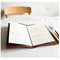 Porte-menu A4 en cuir PVC, Porte-menu de restaurant en cuir PU pour la nourriture et les boissons