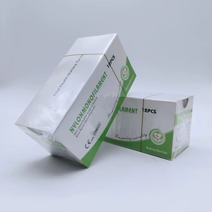 Haute qualité 10/0 R/<span class=keywords><strong>B</strong></span> 70cm 75cm <span class=keywords><strong>sutures</strong></span> chirurgicales en Nylon Instruments vétérinaires fournitures médicales - Product Image 1