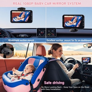 2025 nouvelle caméra de siège arrière de moniteur de <span class=keywords><strong>voiture</strong></span> de bébé de vision de 7 pouces HD de vente chaude d'<span class=keywords><strong>Amazon</strong></span> avec le visionnement vidéo pour des bébés - Product Image 3
