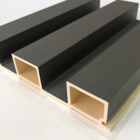 Paneles de pared de grano de madera estriados decorativos de Pvc para Interior de casa, listones impermeables para Hotel, oficina, dormitorio, tablero de Panel de decoración Wpc