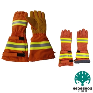 Gants de lutte contre l'incendie de forêt résistants à la chaleur en cuir de vachette de haute qualité - Product Image 3