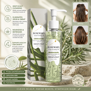 Huile Nettoyante Bio au Romarin pour le Cuir Chevelu, Marque Blanche, pour la Croissance Capillaire, la Détoxification du Cuir Chevelu, Traitement Anti-Chute et Contre la Amincissement des <span class=keywords><strong>Cheveux</strong></span> - Product Image 1
