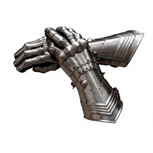 Guantes de Caballero Medieval, Articulados, de Acero, Estilo Antiguo, Artesanía en Metal - Product Image 1