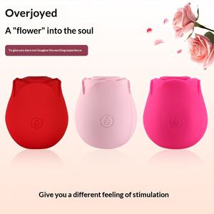 Grensoverschrijdende effenkleurige Meet Huan Rose tepelstimulator voor vrouwelijke massage, zuigende masturbatie, volwassen vibratie, seksartikelen 10 - Product Image 2